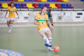 Partido Brasil contra Rusia. 14º Campeonato del Mundo Universitario de Fútbol Sala 2014 (FUTSAL). Antequera. Julio de 2014