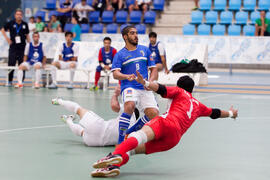 Partido Brasil contra Iran. 14º Campeonato del Mundo Universitario de Fútbol Sala 2014 (FUTSAL). Antequera. Julio de 2014