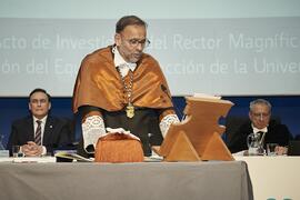 Toma de posesión de Juan Carlos Rubio Romero como nuevo Vicerrector de Estudiantes, Empleabilidad y Emprendimiento de la Universidad de Málaga. Paraninfo. Marzo de 2024