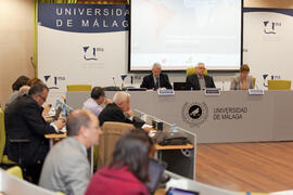 Segunda sesión del X Pleno del Consejo Universitario Iberoamericano (CUIB) en la Universidad de Málaga. Rectorado. Marzo de 2012