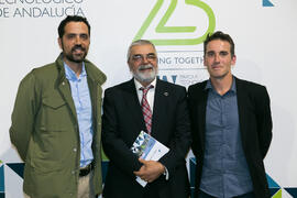 Momentos posteriores al acto del 25 Aniversario del Parque Tecnológico de Andalucía. Palacio de Ferias y Congresos de Málaga. Noviembre de 2017