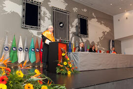 Apertura del Curso Académico 2013/2014 de la Universidad de Málaga. Complejo de Estudios Sociales y Comercio. Octubre de 2013