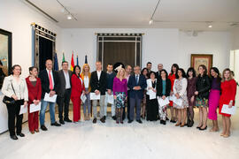 Foto de grupo tras la toma de posesión de nuevo funcionariado de la Escala Administrativa. Edificio del Rectorado. Marzo de 2019