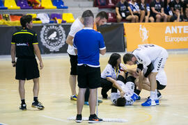Partido Universidad de Suceava - Universidad de Duisburg-Essen. Categoría masculina. Campeonato Europeo Universitario de Balonmano. Antequera. Julio de 2017
