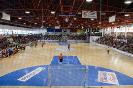 Partido clasificatorio entre Club Deportivo UMA Antequera y Universidad de Géneve de Suiza. IX Campeonato de Europa Universitario de Fútbol Sala. Antequera. Julio de 2013