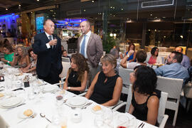 Cena Homenaje a profesores y PAS jubilados de la Facultad de Económicas. Restaurante El Palmeral. Septiembre de 2015