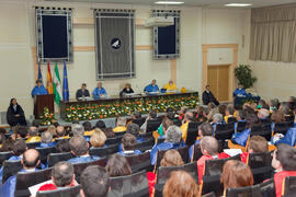 Investidura como Doctor "Honoris Causa" de D.ª Margarita Salas Falgueras por la Universidad de Málaga. Facultad de Medicina. Octubre de 2009
