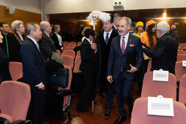 Cortejo previo a la investidura de Miguel Sáenz Sagaseta y Brian Harris como Doctores "Honoris Causa" por la Facultad de Filosofía y Letras de la Universidad de Málaga. Edificio del Rectorado. Febrero de 2020
