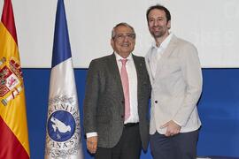 Toma de posesión de Juan José Serrano Aguilera como profesor titular del Área de Máquinas y Motores Térmicos de la Universidad de Málaga. Toma de posesión de nuevos catedráticos y profesores titulares de la Universidad de Málaga. Paraninfo. Noviembre de 2023