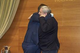 Toma de posesión de Francisco Javier Boned Purkiss como nuevo Vicerrector Adjunto de Infraestructuras de la Universidad de Málaga. Edificio del Rectorado. Abril de 2024
