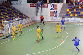 Partido Ucrania contra Brasil. 14º Campeonato del Mundo Universitario de Fútbol Sala 2014 (FUTSAL). Antequera. Julio de 2014