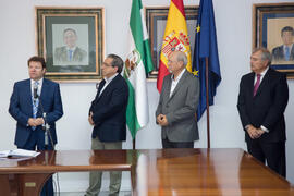Toma de posesión de Juan José Hinojosa como Decano de la Facultad de Derecho. Facultad de Derecho.  Junio de 2016