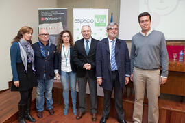 Foto de grupo. II Jornadas Uniworking: Emprendimiento, Creatividad e Innovación. Facultad de Ciencias Económicas y Empresariales. Diciembre de 2014