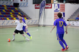 Partido Alemania contra Ucrania. 14º Campeonato del Mundo Universitario de Fútbol Sala 2014 (FUTSAL). Antequera. Julio de 2014