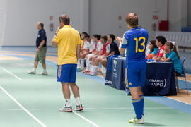 Partido Ucrania contra Israel. 14º Campeonato del Mundo Universitario de Fútbol Sala 2014 (FUTSAL). Antequera. Julio de 2014