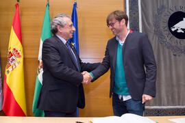 Toma de Posesión de Urtzi Buijs Martín como nuevo profesor titular del Departamento de Álgebra, Geometría y Topología de la Universidad de Málaga. Edificio del Rectorado. Febrero de 2018