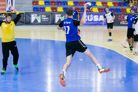 Partido Universidad de Frankfurt - Universidad Duisburg-Essen. Categoría masculina. Campeonato Europeo Universitario de Balonmano. Antequera. Julio de 2017