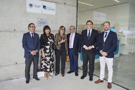 Foto de grupo. Inauguración la nueva Facultad de Psicología y Logopedia de la Universidad de Málaga. Campus de Teatinos. Octubre de 2022