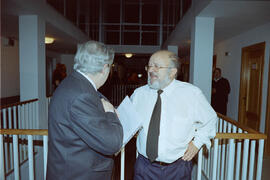 Investidura como Doctor "Honoris Causa" de D. Manuel Alcántara por la Universidad de Málaga. Teatro Cervantes. Noviembre de 2000