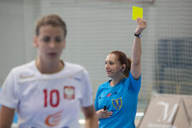 Partido Polonia - República Checa. Categoría femenina. Campeonato del Mundo Universitario de Balonmano. Antequera. Junio de 2016