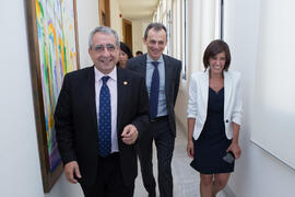 Visita del ministro de Ciencia, Innovación y Universidades, Pedro Duque. Edificio del Rectorado. Junio de 2018