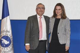 Toma de posesión de Nuria Nebot Gómez de Salazar como profesora titular del Área de Urbanística y Ordenación del Territorio de la Universidad de Málaga. Toma de posesión de nuevos catedráticos y profesores titulares de la Universidad de Málaga. Paraninfo. Noviembre de 2023
