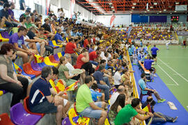 Asistentes al partido España contra Eslovaquia. 14º Campeonato del Mundo Universitario de Fútbol Sala 2014 (FUTSAL). Antequera. Julio de 2014