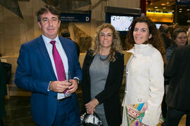 Momentos posteriores al acto del 25 Aniversario del Parque Tecnológico de Andalucía. Palacio de Ferias y Congresos de Málaga. Noviembre de 2017