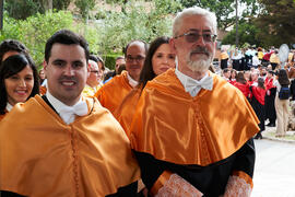 Comitiva previa a la investidura de nuevos doctores por la Universidad de Málaga. Paraninfo. Junio de 2022