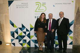 Momentos posteriores al acto del 25 Aniversario del Parque Tecnológico de Andalucía. Palacio de Ferias y Congresos de Málaga. Noviembre de 2017