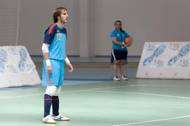 Partido España contra Portugal. 14º Campeonato del Mundo Universitario de Fútbol Sala 2014 (FUTSAL). Antequera. Julio de 2014