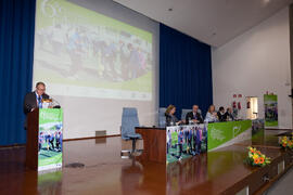 Acto inaugural del 6º Congreso Internacional de Actividad Física Deportiva para Mayores. Escuela Técnica Superior de Ingeniería de Telecomunicaciones y de Informática. Marzo de 2015