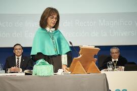 Toma de posesión de Rosario Gutiérrez Pérez como nueva Vicerrectora de Cultura de la Universidad de Málaga. Paraninfo. Marzo de 2024