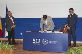 Toma de posesión de Antonio Manuel Ciruela Lorenzo como profesor titular del Área de Organización de Empresas de la Universidad de Málaga. Toma de posesión de nuevos catedráticos y profesores titulares de la Universidad de Málaga. Paraninfo. Noviembre de 2023