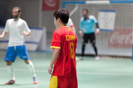 Partido Georgia contra China. 14º Campeonato del Mundo Universitario de Fútbol Sala 2014 (FUTSAL). Antequera. Julio de 2014