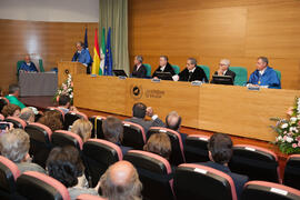 Investidura como Doctor "Honoris Causa" de Antonio Luque por la Facultad de Ciencias de la Universidad de Málaga. Edificio del Rectorado. Octubre de 2016