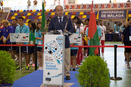 Manuel Jesús Barón. Inauguración del 14º Campeonato del Mundo Universitario de Fútbol Sala 2014 (FUTSAL). Antequera. Julio de 2014