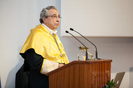 José Ángel Narváez en la Apertura del Curso Académico 2015/2016 de la Universidad de Málaga. Paraninfo. Septiembre de 2015