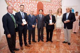 Entrega de premios, de parte de FISU, de la Universidad de Málaga, del ayuntamiento de Antequera y del Comité Organizador. 14º Campeonato del Mundo Universitario de Fútbol Sala 2014 (FUTSAL). Antequera. Julio de 2014