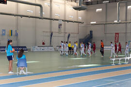 Salto a pista de los equipos. Partido Eslovaquia contra República Checa. 14º Campeonato del Mundo Universitario de Fútbol Sala 2014 (FUTSAL). Antequera. Julio de 2014