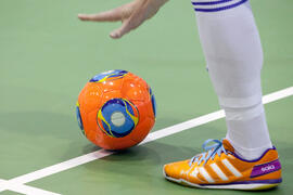 Partido España contra Eslovaquia. 14º Campeonato del Mundo Universitario de Fútbol Sala 2014 (FUTSAL). Antequera. Julio de 2014