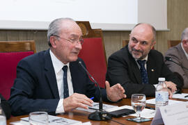 Francisco de la Torre. Presentación del libro "Recordando a 3 maestros". Facultad de Ciencias Económicas y Empresariales. Noviembre de 2018
