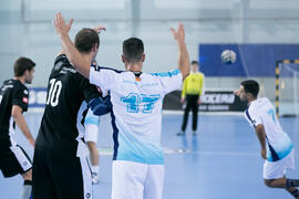 Partido Universidad de Málaga - Universidad de Basilea. Categoría masculina. Campeonato Europeo Universitario de Balonmano. Antequera. Julio de 2017