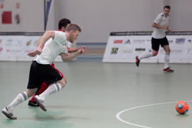 Partido Georgia contra Alemania. 14º Campeonato del Mundo Universitario de Fútbol Sala 2014 (FUTSAL). Antequera. Julio de 2014