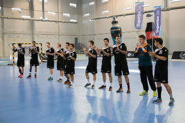 Partido Universidad de Málaga - Universidad de Basilea. Categoría masculina. Campeonato Europeo Universitario de Balonmano. Antequera. Julio de 2017