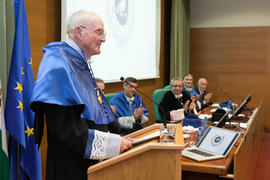 Investidura como Doctor "Honoris Causa" de Hans-Dieter Wienberg por la Facultad de Ciencias de la Universidad de Málaga. Rectorado. Mayo de 2016