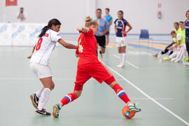 Partido Rusia contra Costa Rica. 14º Campeonato del Mundo Universitario de Fútbol Sala 2014 (FUTSAL). Antequera. Julio de 2014