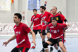 Partido Egipto - Rumanía. Categoría masculina. Campeonato del Mundo Universitario de Balonmano. Antequera. Junio de 2016
