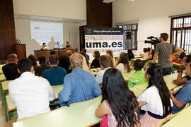 Intervención de Salvador Peláez. Graduación de los alumnos del CIE de la Universidad de Málaga. Centro Internacional de Español. Septiembre de 2014