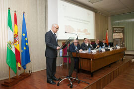 José Juan Benítez Rochel en la clausura del 50 Aniversario de la Facultad de Económicas. Facultad de Ciencias Económicas y Empresariales. Marzo de 2016